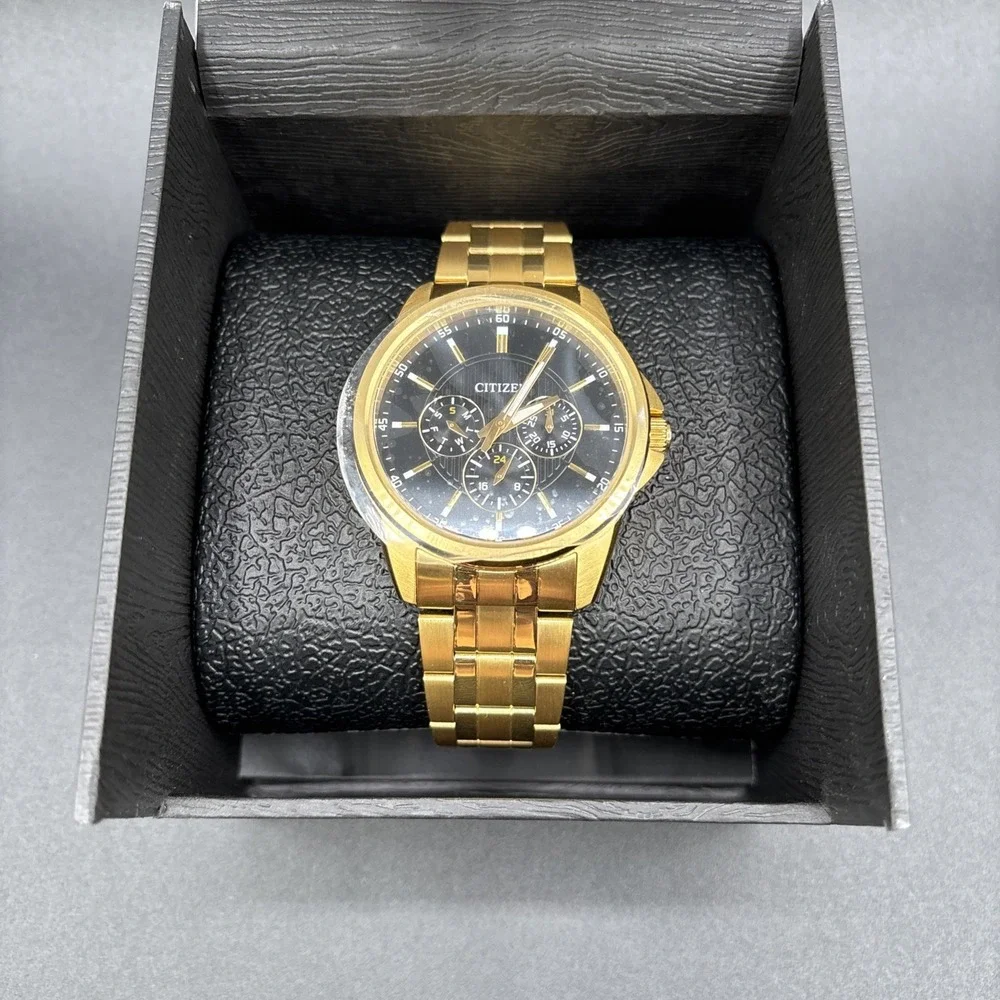 Citizen Men's Gold-Tone Stainless Steel Bracelet Watch 42mm AG8342-52L